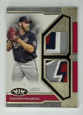 2024 Topps Tier One Stephen Strasburg Dual Game Used Patch #12/25 #SS Nationals