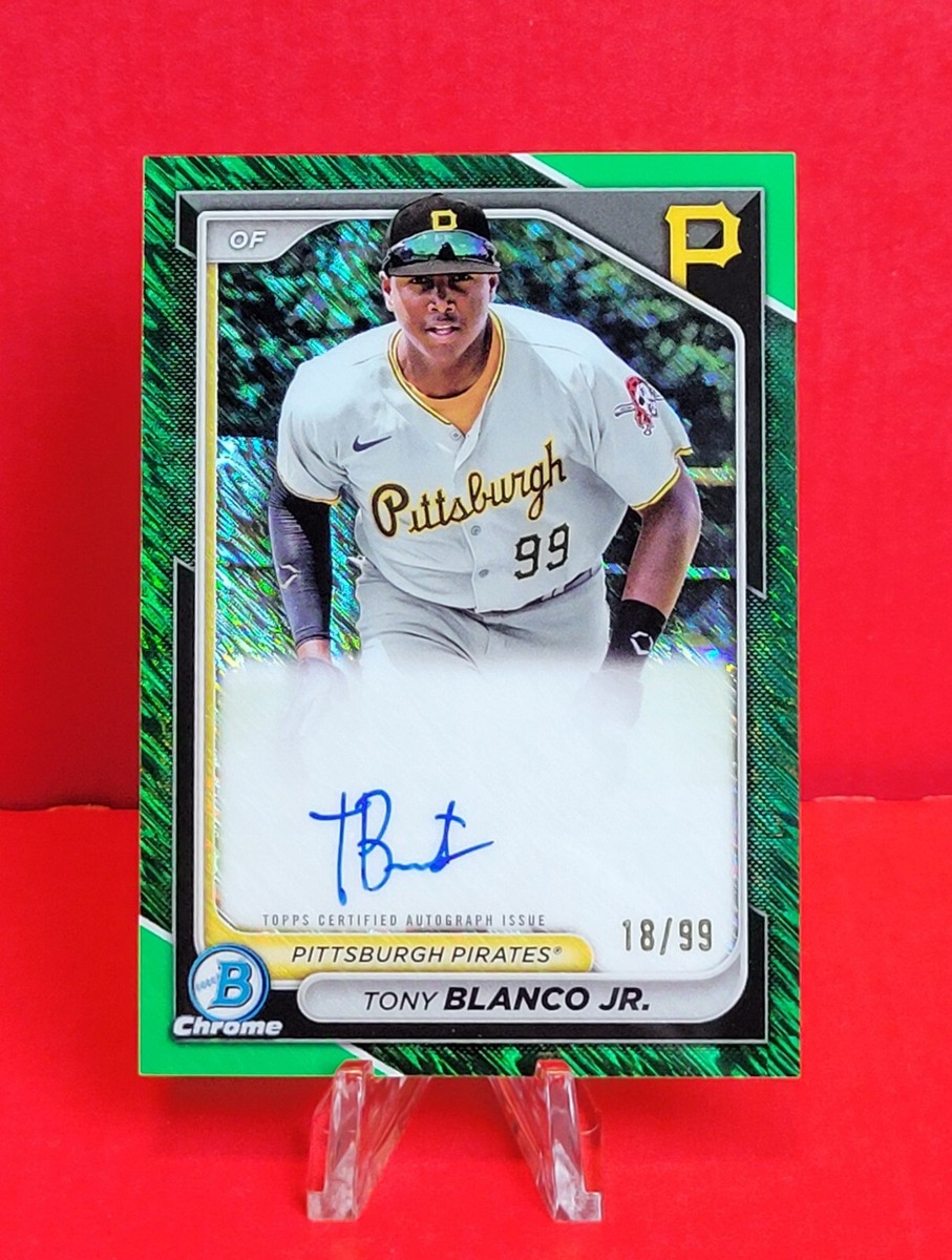 2024 Bowman Chrome 1st Tony Blanco Jr. Green Shimmer Auto