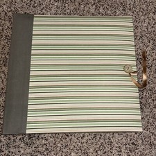 NEW E-Z Load Pioneer 12x12 Fabric Memory Book Album 20 Top Loading Pages Green