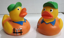 Set of 2 CARPENTER HANDYMAN REPAIRMAN Rubber Duck Ducky NEW
