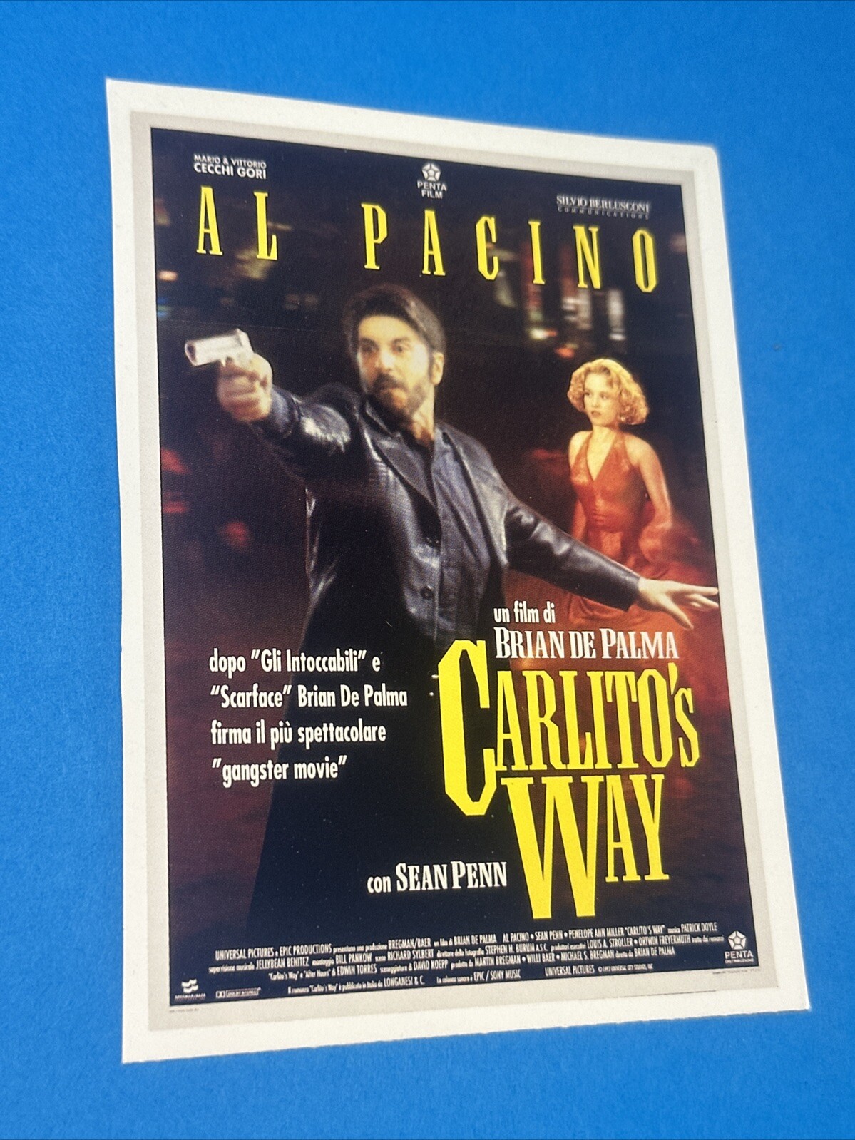 CARLITO'S WAY - BRIAN DE PALMA - Locandina Poster Versione Ufficiale