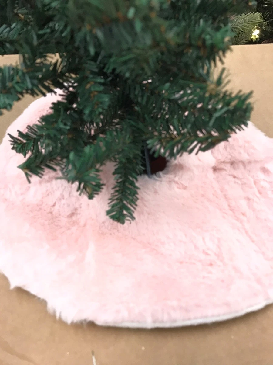 Pink christmas tree skirt outlet