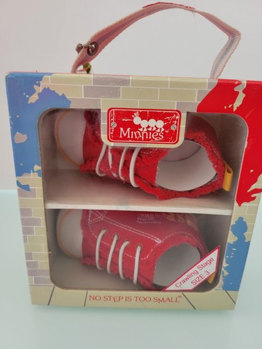 Tilson's Minnies No Step is Too Small Crawling Stag sz 3 Red Soft shoes NIB - Picture 12 of 23