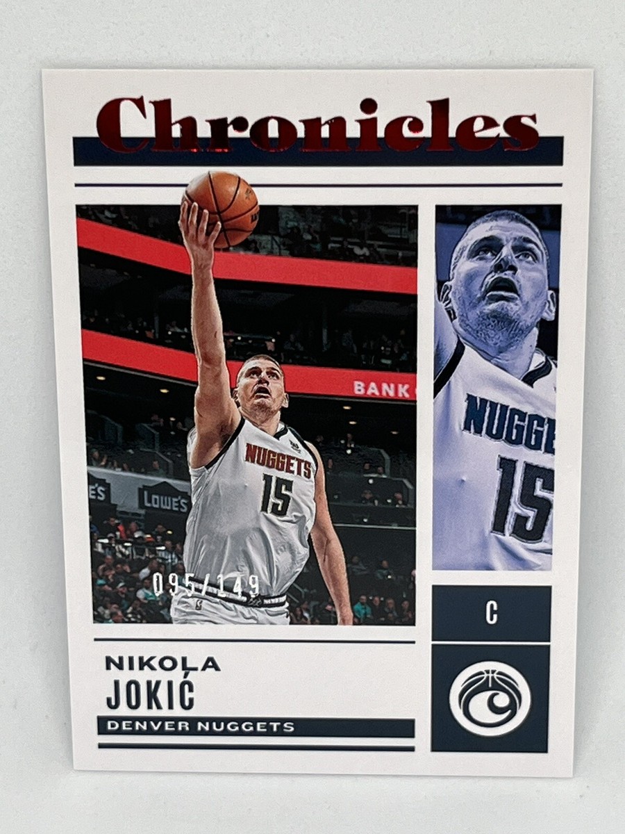 Jokic 1 ナゲッツカラーUS9.5/27cm 2022-23 Panini Chronicles Nikola Jokic Red Parallel #95/149