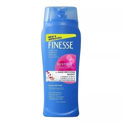 4 Pack Finesse Restore+Strengthen Moisturizing Shampoo 13 Oz (384 ml) Fast Ship - Image 2 of 4
