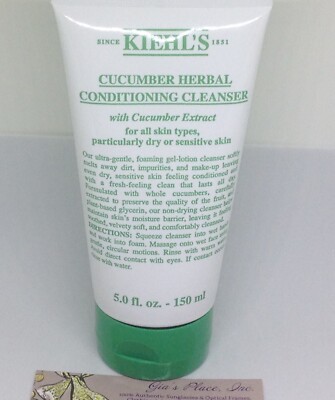 KIEHL'S CUCUMBER HERBAL CONDITIONING CLEANSER NEW SEALED 5oz/150ml 
