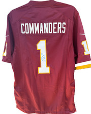 🏈Jayden Daniels Signed 🖊️Washington Commanders Replica Draft Jersey👕 - NFL