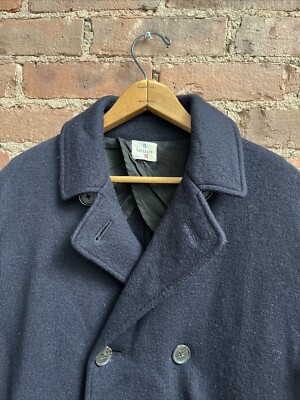 ジャケット・アウター Hartford laine wool coat 48 Hartford Men's Knit Jacket, Sz Medium, Navy 100% Wool | eBay