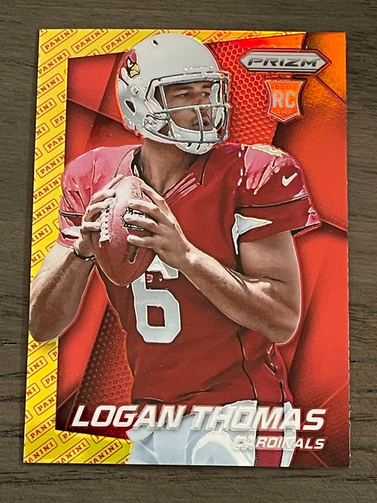 2014 Panini Prizm Panini Logo Prizm Logan Thomas Rookie #258