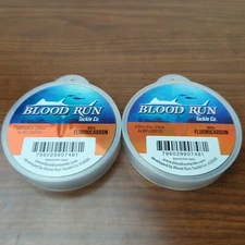Blood Run Fluorocarbon Leader 200 Yds - 6lb - Lot Of (2) Spools - FREE SHIP! 