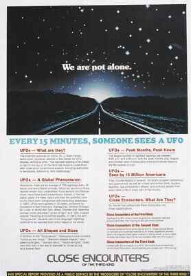Close Encounters Of The Third Kind - Miniature Film Poster/Book Clipping
