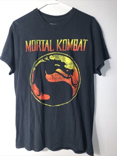 MORTAL KOMBAT T-shirt 1993 KANO Tee one sided Black GILDAN T SHIRT