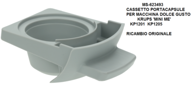 Porta Cialde MS-623493 Per Macchina Dolce Gusto Krups, Compatibile Con Modelli KP120 E Simili, Ricambio Originale
