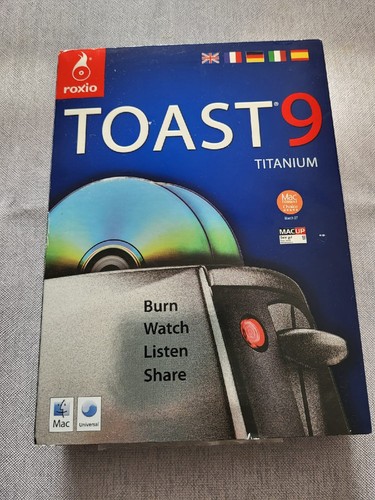 Roxio Toast 9 Titanium (for Mac) in Retail Box Full Version - Picture 1 of 4