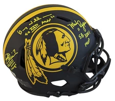 Washington SB QBs (3) Signed Eclipse Full Size Speed Proline Helmet BAS Witness