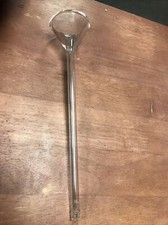 Pyrex ChemGlass 60º Fluted Funnel Long Stem W/ Pipete Tube Inside