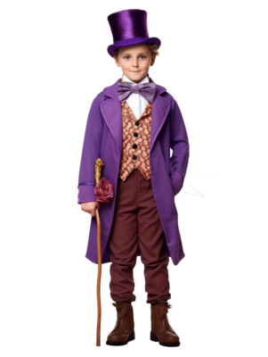 Kids Charlie and the Chocolate Factory Series Unisex Halloween Cosplay Costume**