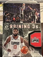 2021-22 Donruss Optic Raining 3s #19 Paul George LA Clippers