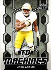 2018 LEAF DRAFT JOSH ADAMS TD MACHINES RC ROOKIE $0.99 VALUE BOX