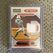 Panini Playbook Hot Routes Jaylen Waddle HR-JW Gold Miami Dolphins /149 MEM RC