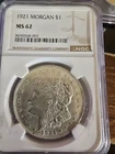 1921- Morgan Silver Dollar PCGS MS-62