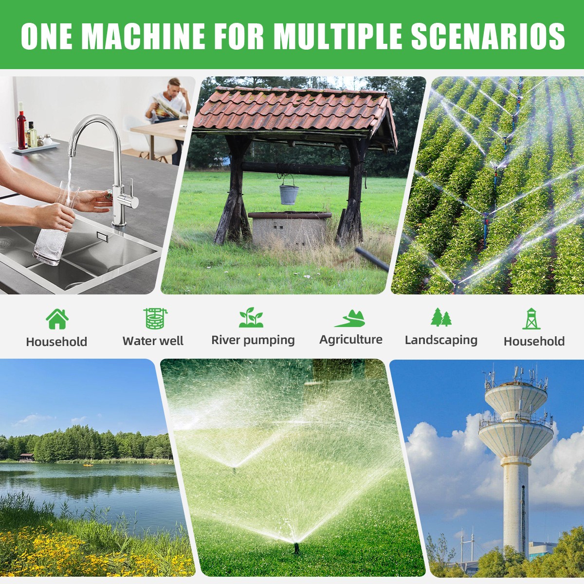 DIFFUL 109M 500W 48V Solar Screw Bore Pump Submersible Off Grid Water — image 8