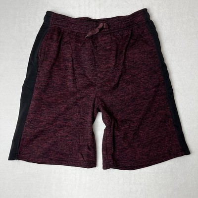 New Real Essentials Shorts Men's Medium Maroon Athletic Workout Sweat Pockets