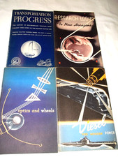 4 Vtg General Motors Books 1930s Transportation Progress History Of Gm Diesel