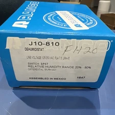 Fantech FH20 RANCO J10-810 Dehumidistat 120V Vertical Wall Mount 20-80% RH NEW