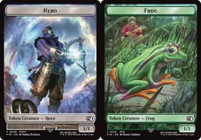 x4 Hero / Frog TFIN Final Fantasy MTG 8-18 TOKEN M/NM 4x