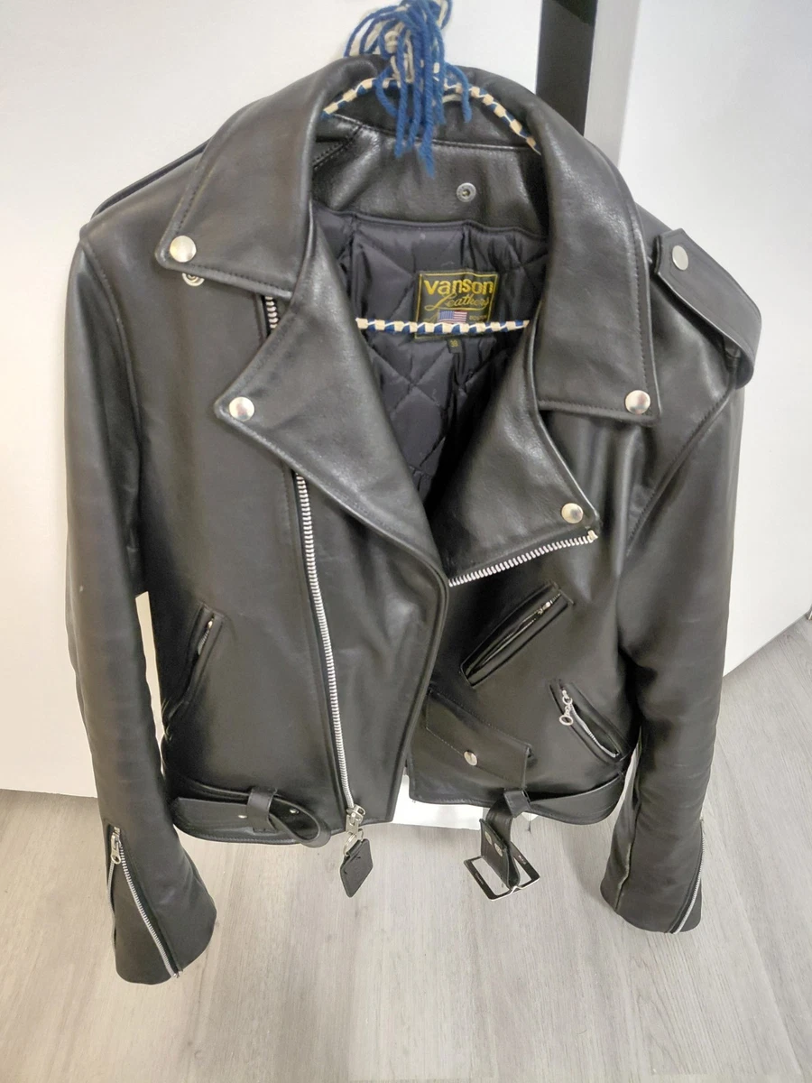 Vanson Black Leather Outer Shell Coats, Jackets & Vests for Men