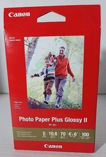 Canon Photo Paper Plus Glossy II, 100 sheets, 4 x6 New, Sealed