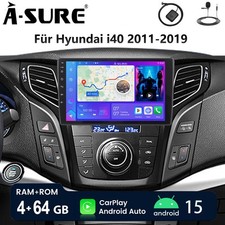 Carplay 4+64GB Android 15 Radio Für Hyundai i40 2011-2019 GPS NAVI RDS Bluetooth