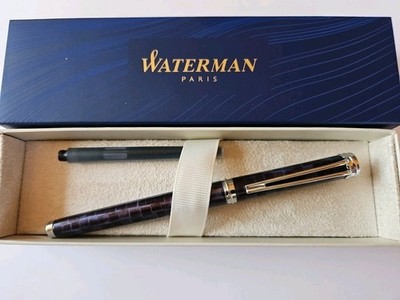 Waterman Harmonie,  Füllfederhalter Feder M,  Lack Blau, In Geschenkbox, Neu