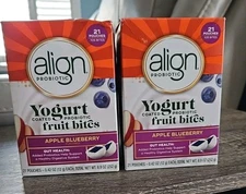 2 BOXES Align Probiotic, Yogurt Coated Probiotic Bites (42 Pouches) Exp 01/2026