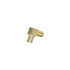 SharkBite UC248LFA10 Insert Pipe Elbow, Lead Free, 1/2 In. Brass Barb, 10-Pk. -