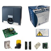 Satz Tor Zum Schieben 900 Kg Automatisierung Faac Genius Blizzard 230V 868 Mhz