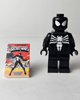 Custom Symbiote Spider-man Minifigure (UV) Printed On Genuine LEGO Pieces