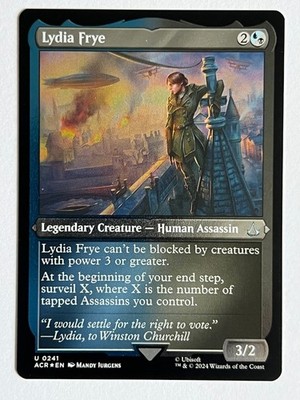 MTG Magic the Gathering Assassin's Creed Lydia Frye 241 Etched Foil MM