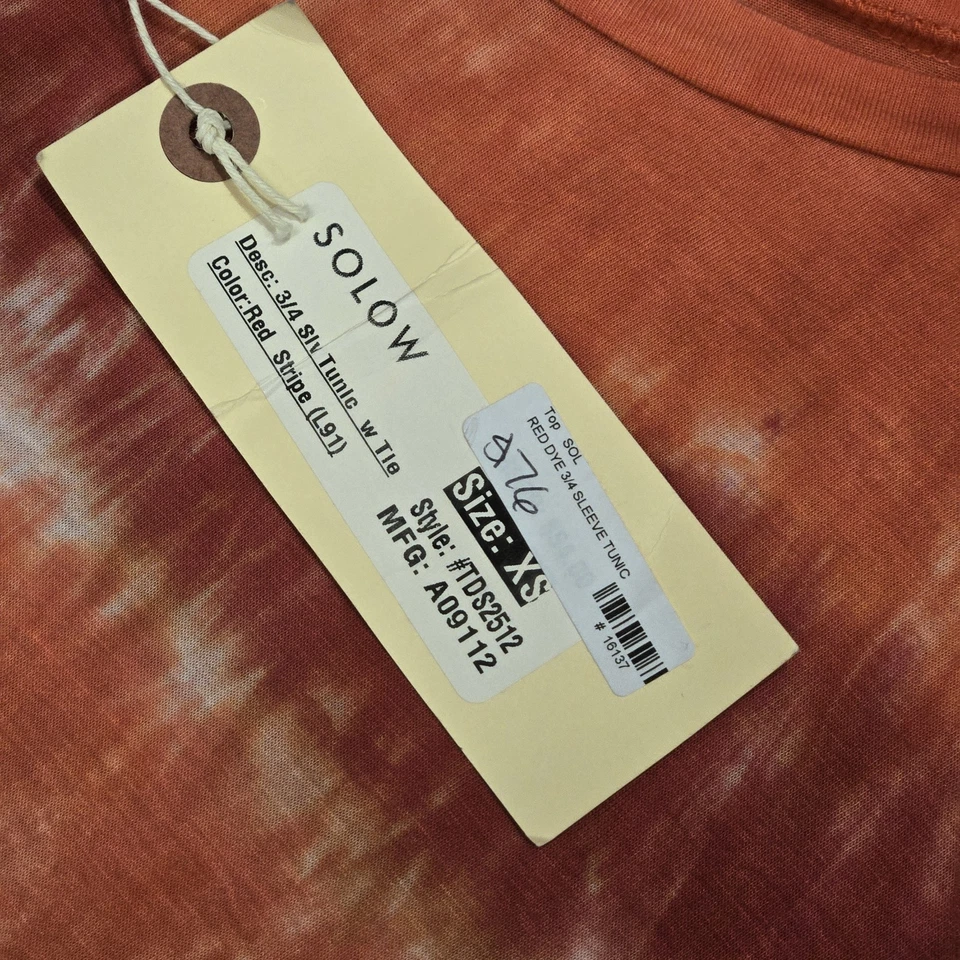 SOLOW NUEVO CON ETIQUETAS Túnica Tie-Dye Rosa y Magenta Talla Xs Foto 4 de 4