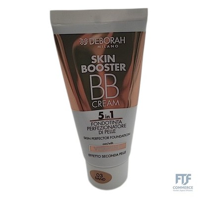 Deborah Milano BB Cream Skin Booster Nr. 03 Sand LSF 15 mit Vitamin C, getönte G