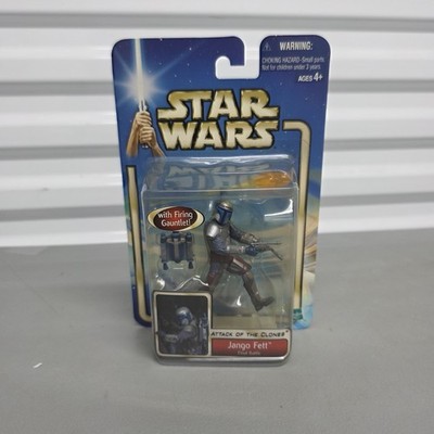   Hasbro 3.75 Star Wars The Attack of the Clones Jango Fett Final Battle Nice