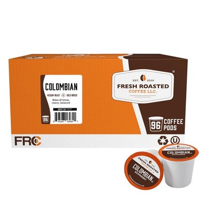 100% Colombian K Cups Medium Roast Coffee 96 Count Kosher Arabica Pods