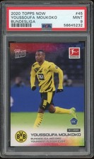 Youssoufa Moukoko 2017 Topps Now Bundesliga Rookie Card #45 Dortmund PSA 9. rookie card picture