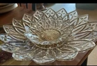 PETAL CLEAR FEDERAL GLASS SERVING BOWL Vintage 10"