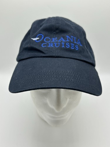 Oceania Cruises Strapback Hat Solid Blue One Size Embroidered Ultra Club