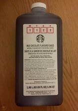 Starbucks Frappuccino Sauce, Drink Base, 63oz Bottle With Pump Milk Chocolate 