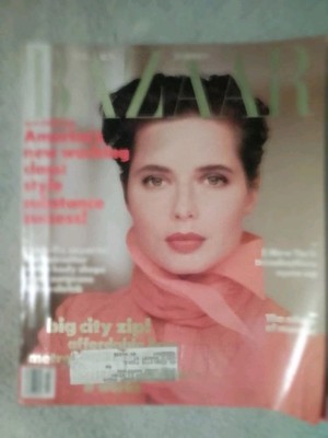 Harper's Bazaar Magazine March 1989 Illustrated Fashion, Celebrity, Lifestyle