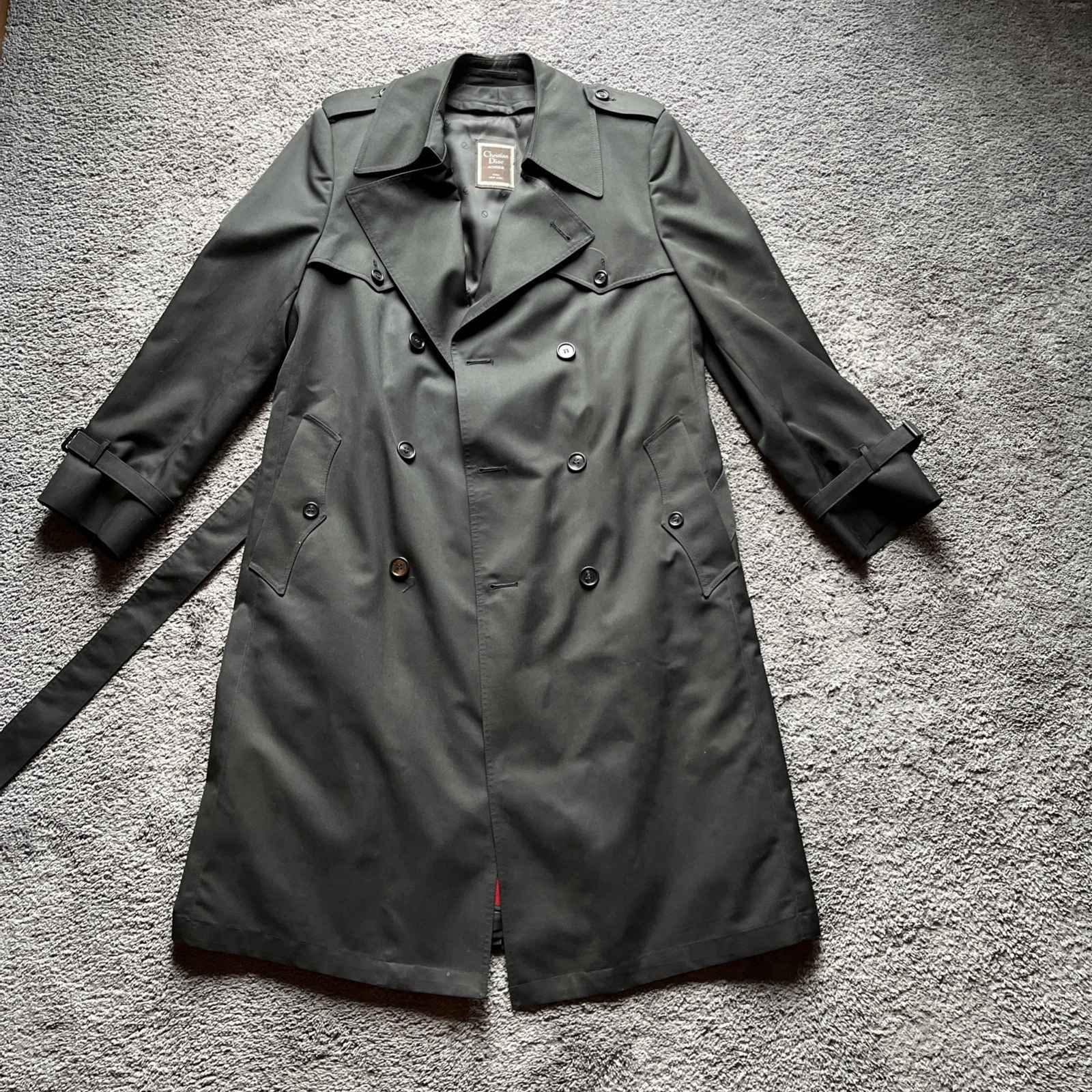 Christian Dior Monsieur Trench Coat Uomo 40R Prezzo al pubblico consigliato $4900