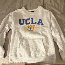 League UCLA Bruins Gray Crewneck Sweatshirt Tiger Logo, Size M